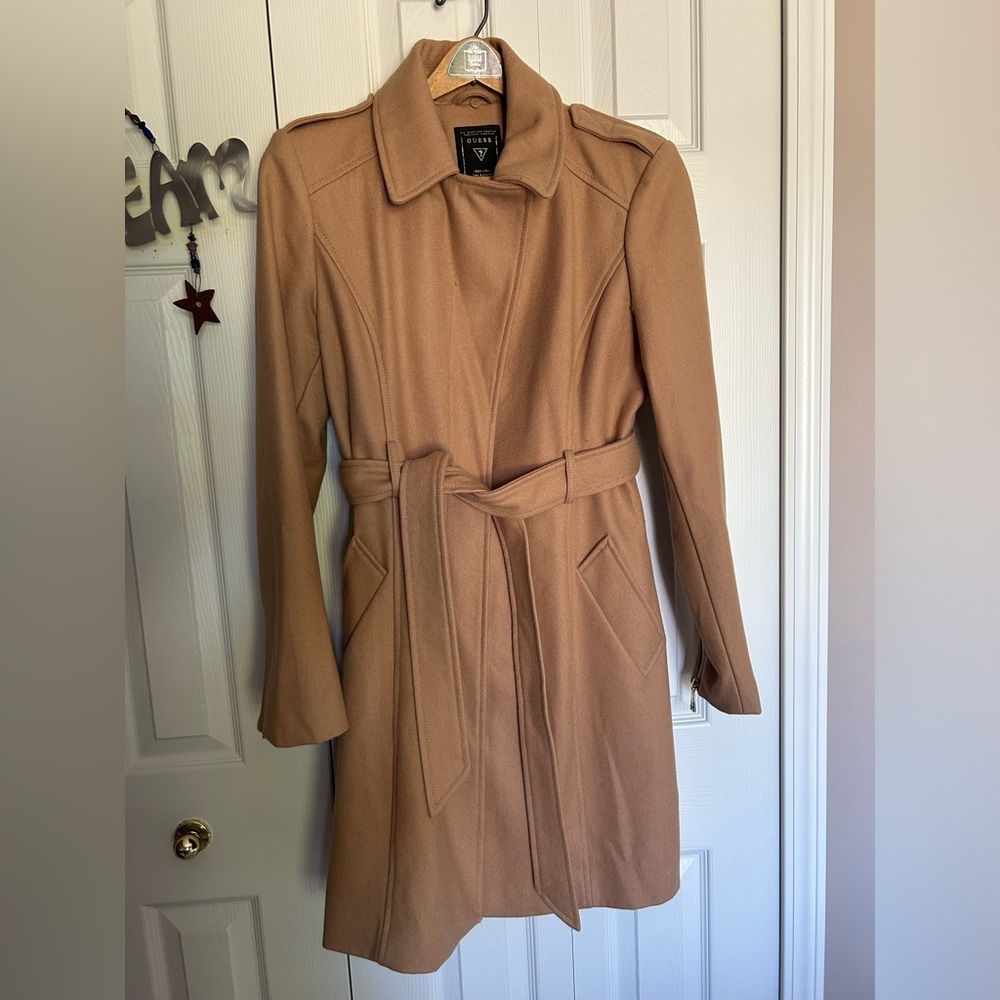 GUESS Winter Coat Removable Faux Fur